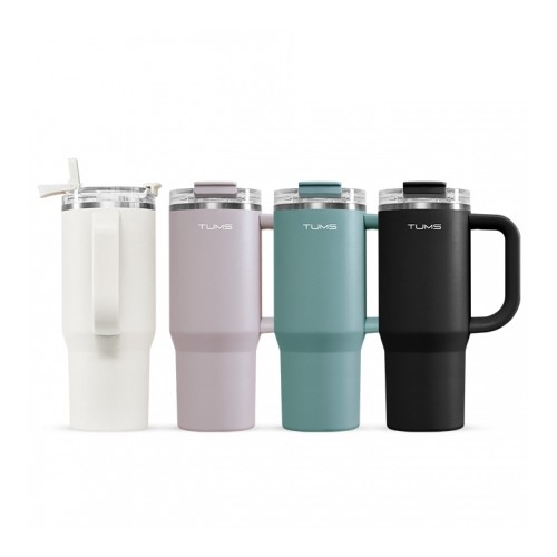 텀스 플립 스트로우 대용량 텀블러 900ml