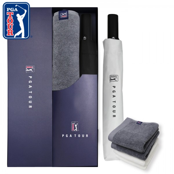 상품 이미지: PGA 2단완전자동 암막 우양산+260g 코마사 면사타올세트