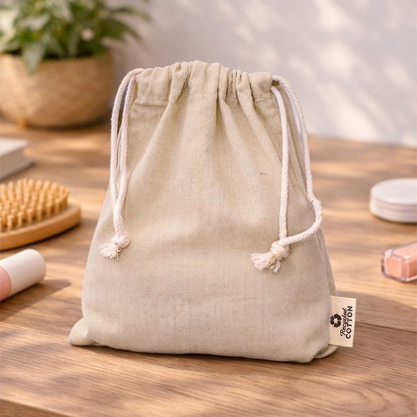 상품 이미지: 오코텍스리사이클 미르셔링 베이지 파우치 210*250