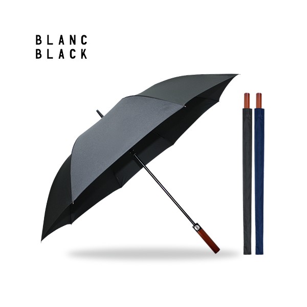 상품 이미지: 블랑블랙 75늄 고밀도 무하직기 장우산(우드핸들)