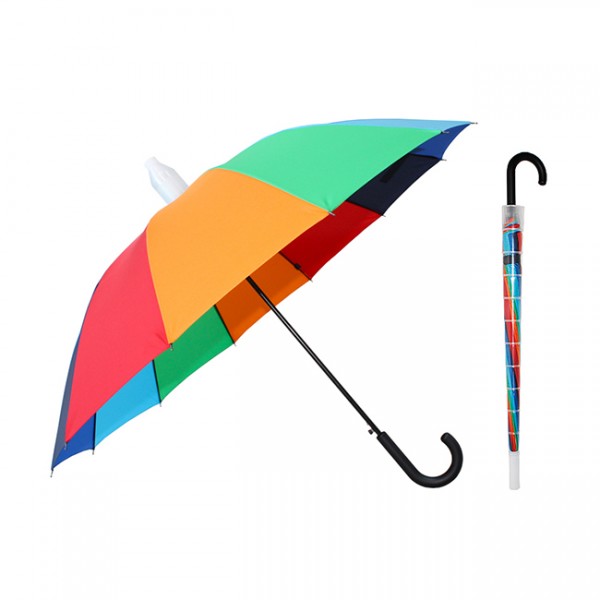 상품 이미지: 60 무지개 자바라 곡자 장우산(빗물받이)