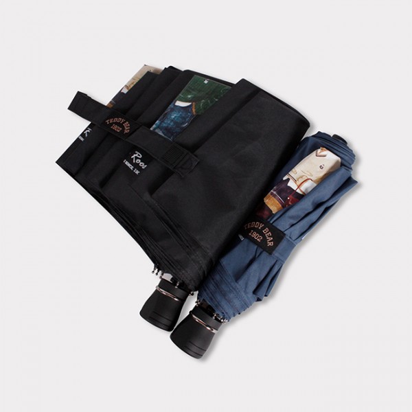 상품 이미지: 테디베어 프리미엄 4단 방풍 캐릭터 우산