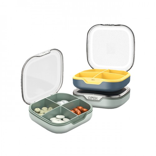 뮤스트 4칸 휴대용 알약케이스