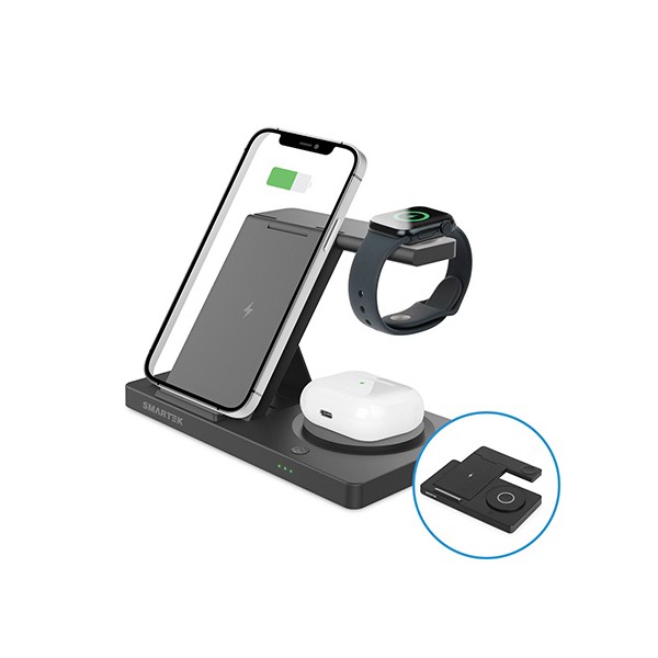 상품 이미지: 스마텍 접이식 멀티 무선충전기 STQC-AG3