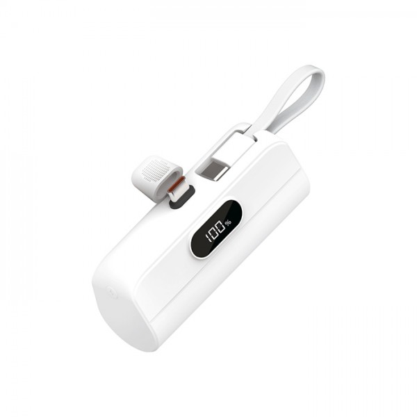 상품 이미지: 스마텍 20W 2WAY 휴대용 일체형보조배터리 5,000mAh STPB-LMB20