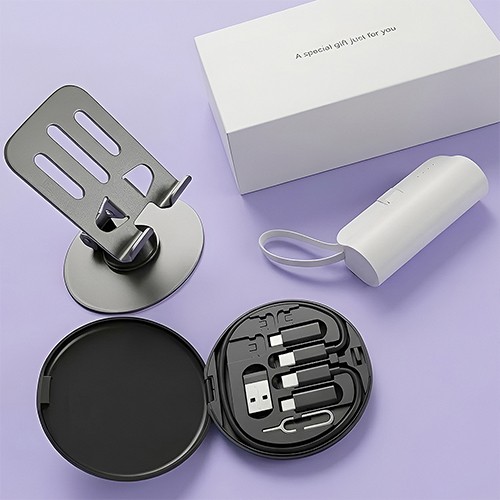 팝폰 도킹형보조배터리&회전거치대&케이블세트 CS72-3