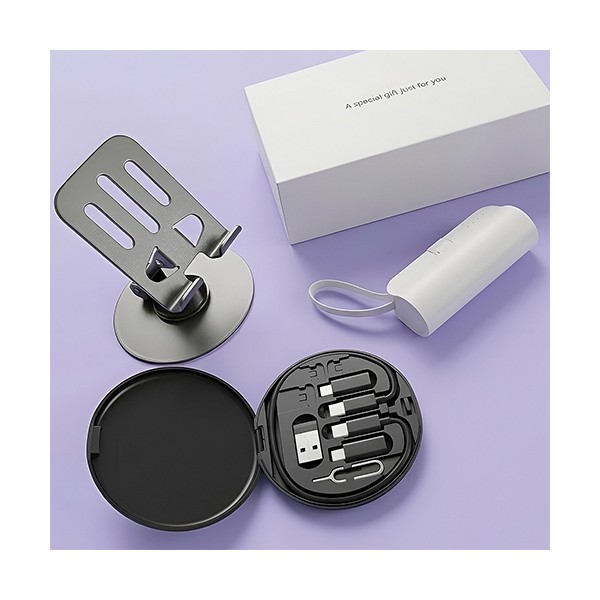 상품 이미지: 팝폰 도킹형보조배터리&회전거치대&케이블세트 CS72-3