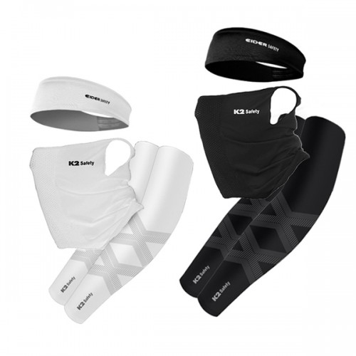 K2 자외선차단 썸머 3종세트 (2X밴더쿨토시+쿨핏마스크+아이더헤어밴더)