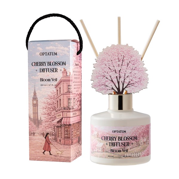 상품 이미지: 옵타움 체리블러썸 벚꽃 스트리트 컬렉션디퓨저(볼룸베일향/200ml)