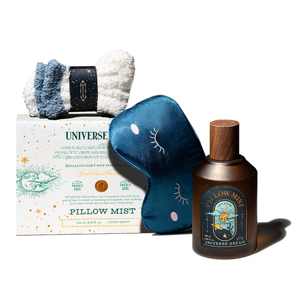 상품 이미지: 옵타움 숙면선물 필로우 미스트 3종 선물세트(수면안대+수면양말+미스트)