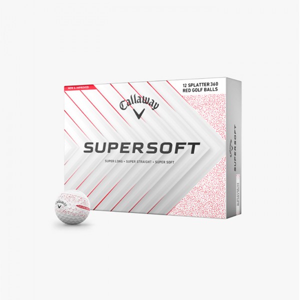 상품 이미지: 캘러웨이 슈퍼소프트 360 스플래터 레드 12구
