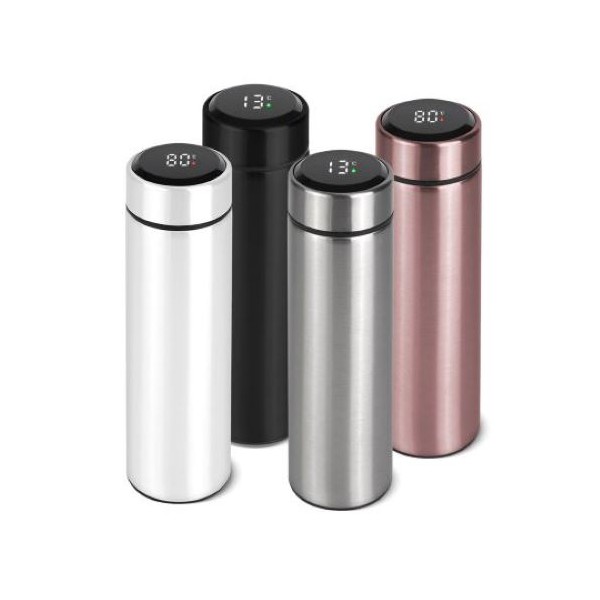 상품 이미지: 시크론 녹차망 스마트 LED 온도표시 텀블러 500ml