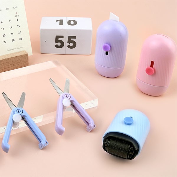 상품 이미지: 크레용 택배칼 송장지우개+미니가위 세트