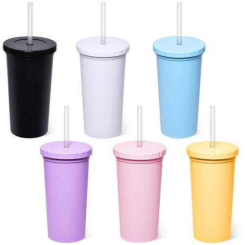 리유저블 원컬러 빨대텀블러(빨대포함) 500ml
