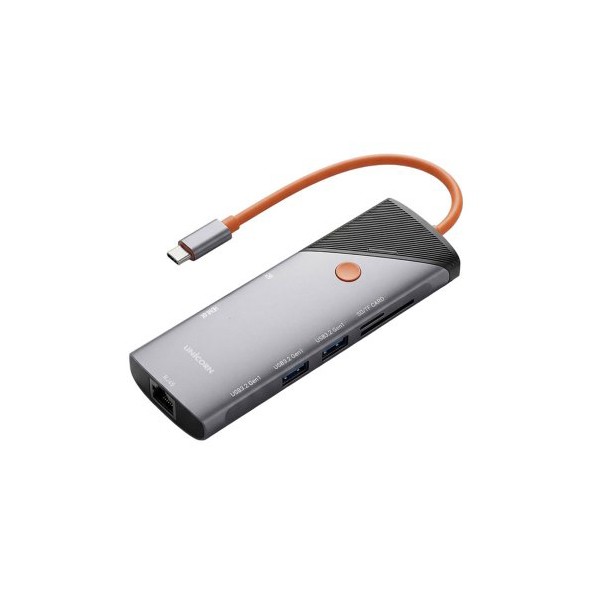 상품 이미지: 유니콘 8in1 LAN/HDMI 멀티허브 TCH-L80