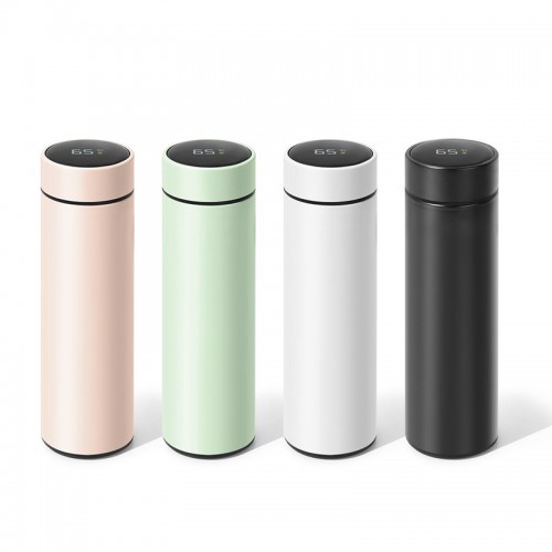 오벨류 블랑 LED온도텀블러 500ml