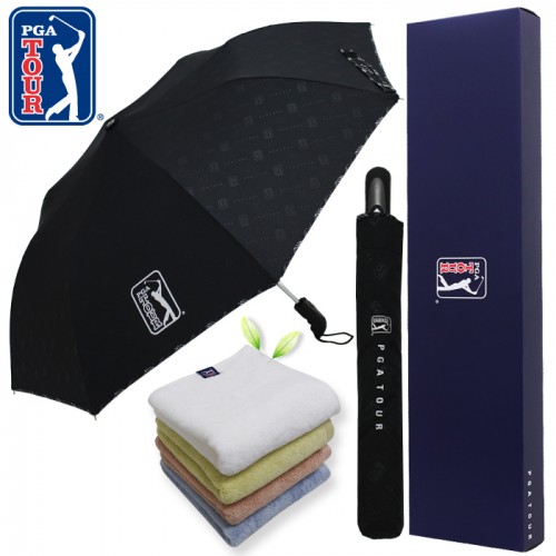 PGA 2단완전자동 엠보선염바이어스+180g모달 면사타올세트