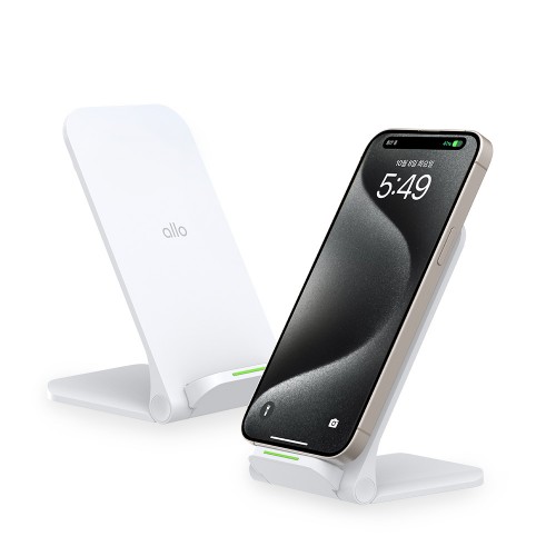 알로 15W 고속무선충전 접이식스탠드 UC115WF