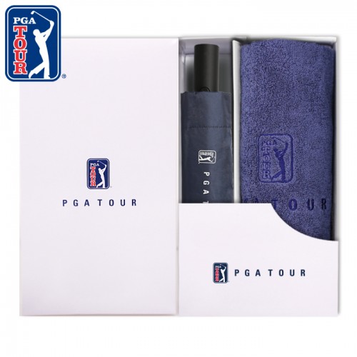 PGA 3단완전자동 암막 세이프티 우양산+150g면사타올세트