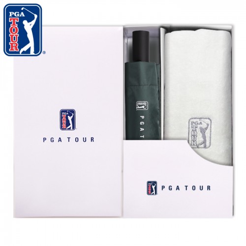 PGA 3단완전자동 암막 세이프티 우양산+170g면사타올세트