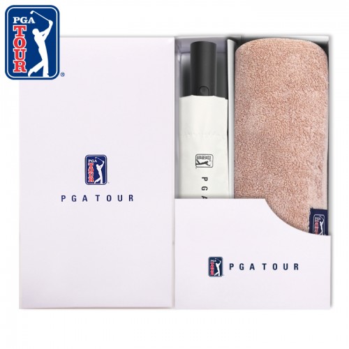 PGA 3단완전자동 암막 세이프티 우양산+180g모달사타올세트