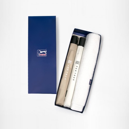 PGA 2단자동 암막 우양산 2P+260g 타올세트