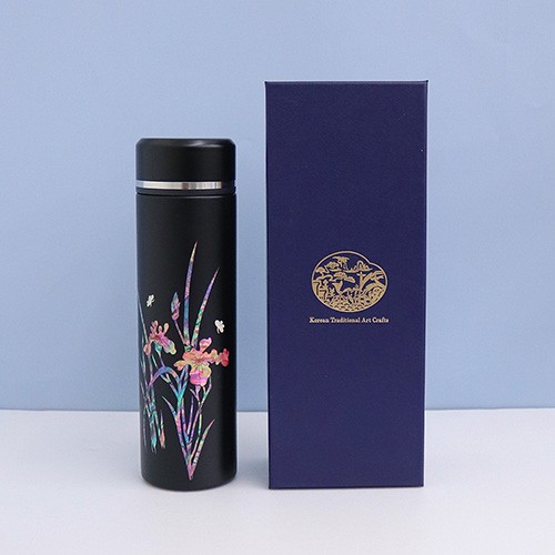 나빌레라 고급 난초문 자개텀블러 500ml(명장 장춘철作)