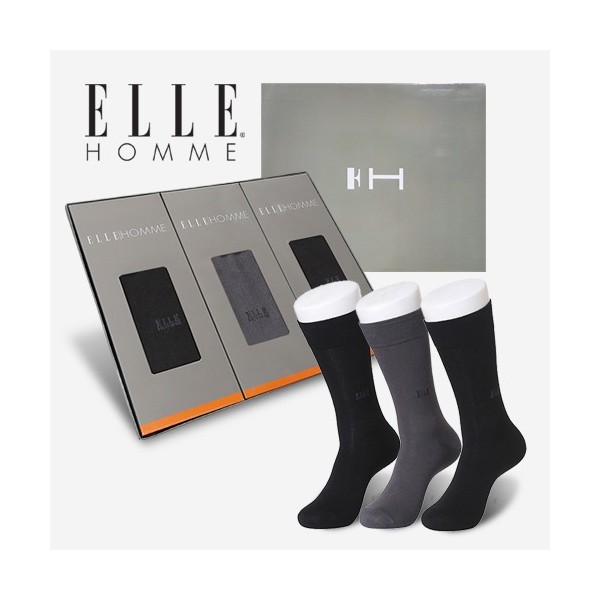 상품 이미지: 엘르 신사정장양말 3족세트