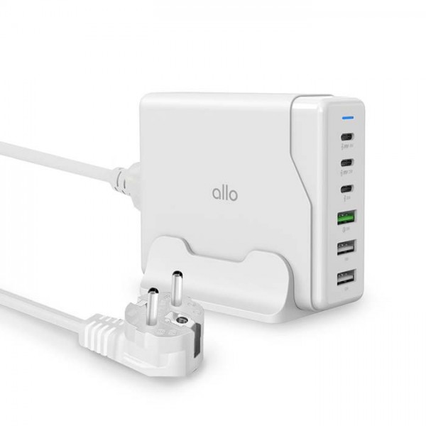 상품 이미지: 100W 접지형 6포트 PD C타입 초고속 멀티충전기 UC6100GPD