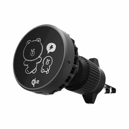 맥세이프 차량용 무선충전거치대 브라운