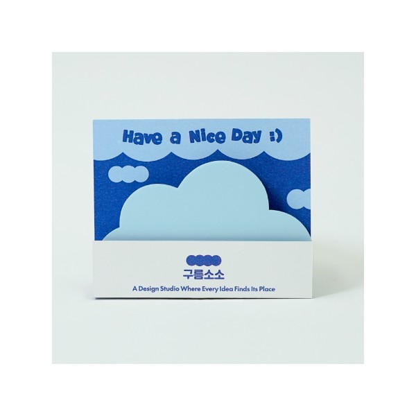 상품 이미지: 구름메모잇 - 간지 디귿자형
