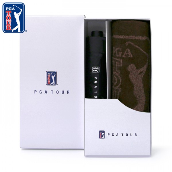 상품 이미지: PGA 3단수동 카본 립스탑 암막 우양산+170g 죽사타올세트