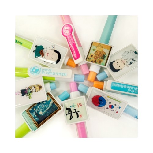 캐릭터볼펜(기성클립-에폭시)No1