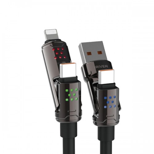아이리버 멀티 4in1 LED라이팅 고속충전케이블(1.5m/2m)  IHC-HW4in1