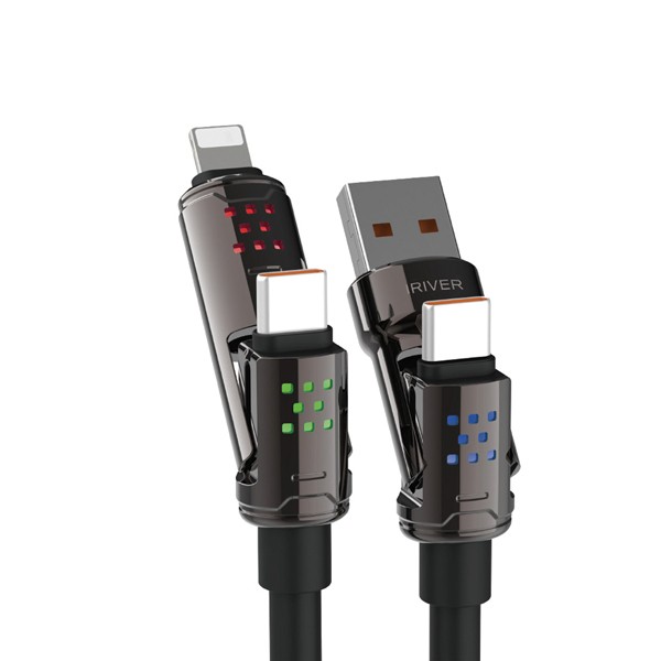 상품 이미지: 아이리버 멀티 4in1 LED라이팅 고속충전케이블(1.5m/2m)  IHC-HW4in1